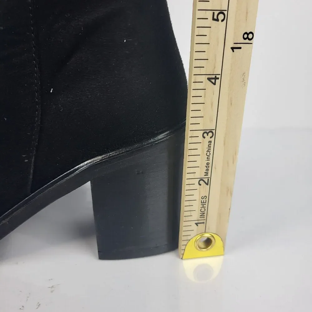 Seychelles Paradise City Leather Over the Knee Boots Black Size 7.5